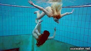 Hot Russian Girls Swimming In The Pool