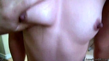 Close up of pretty Alexa's perfect ass taking a cock