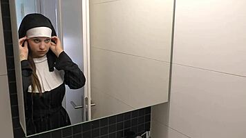 shy teen 18+ nun angelina brill bbc creampie