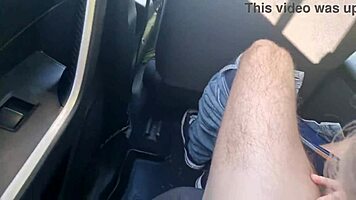 Milf Gives Deep Slobbery Blowjob To Taxi Driver In Car