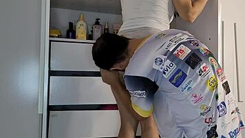 I Tease Stepsister With Hard Cock Until She Begs For Creampie