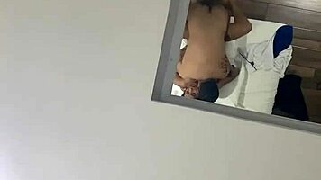 Big tits latina contrasts homemade motel sex with monster cock