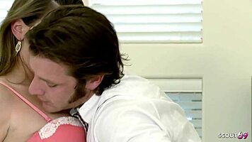 I crave this sexy teen 18+ couple’s intense bedroom action