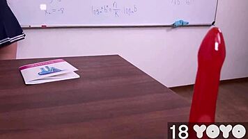 uh, my teacher jus handed me a dildo in class...