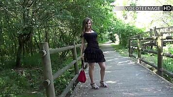 Big Boobs 18-Year Lucie Feels Nervous at First Casting