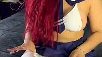 la potra madura folla a un fan con su gran culo en contenido de redes