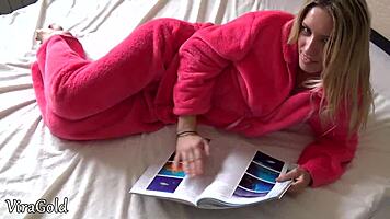 Beauty jessi gold gets morning fuck and cum on ass