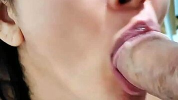 Hey, this couple helps the maid's daughter with some morning fun in public