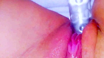 Curious Coed Cums Huge Squirt On Glasstoy.