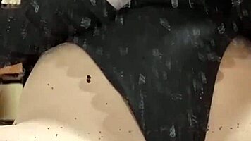 Elza Kom Strips In Sexy Nylon