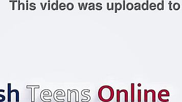 18 Year Old British Redhead Sucks and Swallows Cum!