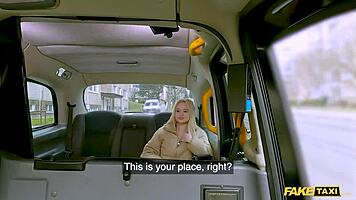 Friend's Tight Teen Sister Rides in Fake Taxi