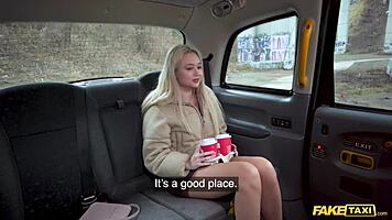 Friend's Tight Teen Sister Rides in Fake Taxi