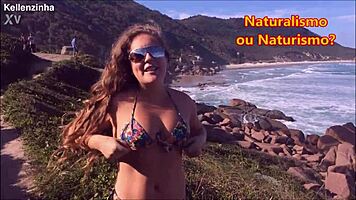 cenas fantásticas da praia de naturismo mais linda do brasil