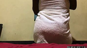 Mature Mum Twerking Hard for Village Young 18+ Men