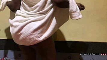 Mature Mum Twerking Hard for Village Young 18+ Men