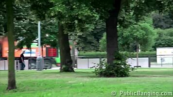 extreme public adventure with young cute blonde girl alexis crystal