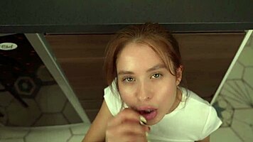Hey, why does this hot American MILF stepmom want cock in pie and not me? Stick it in her POV!
