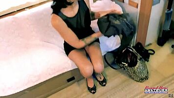 tattooed brunette raven lane passionately sucks cock and gets pussy fucked