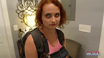 Petite Ginger Luna Parish Fingers and Stuff Twat with Dildo
