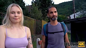 Hunt4k Shows Dirty Girl in Passionate Public Sex for Cash with Outdoor Cuckold Action