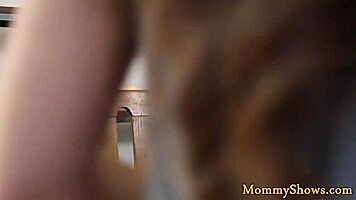 Lesbian Stepmom Scissoring Young Babe.