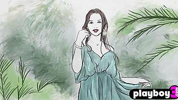 Petite milf model gloria sol rips clothes to expose curvy body.