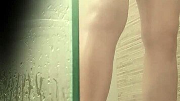 argentina shaves tight pussy in sensual bathroom solo