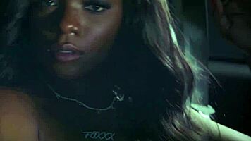 small tits black milf strips naked exposing hot body for playboy