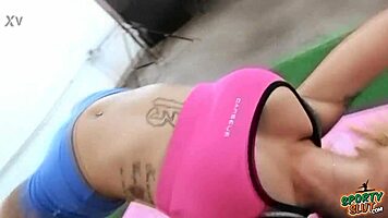 i can't stop staring at this big bubble butt latina's huge tits and cameltoe