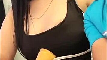 Eating with my step-cousin