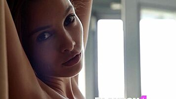 Calypso Muse Undresses In Black Lingerie