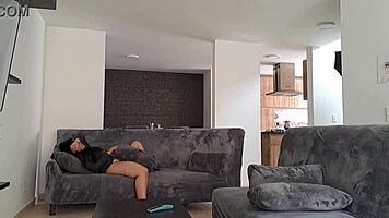 my girlfriends curvy stepmother sucks my cock with big tits