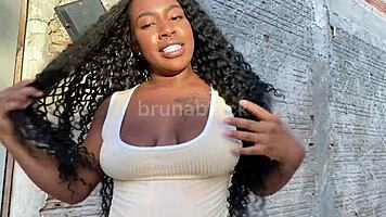 latina teen 18+ prostitute teases solo with natural tits for satisfying joi. she squirts hard!