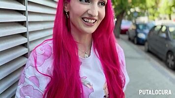 Busty nerd Victoria Arias in hot sex contest.