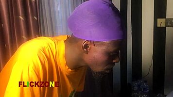 A Naked Blind Lady With A Big Belly And Small Waist