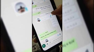 My friend's old lady gets deepthroat and ball licking