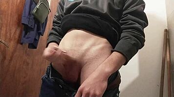 I, A Young Skinny Amateur, Squeeze A Lot Of Tasty Cum Out Of My Monster Cock. It's Solo.
