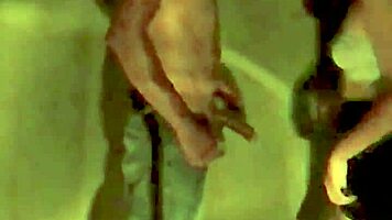 fucking a beautiful brunette in the parking lot, bent over