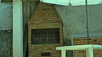 wife flashes big ass in tight body at pool