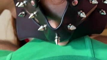 i seduced him with my dirty heels and small waist, swallowing his cum in pov.