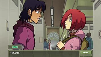 Blonde girlfriend narrates deepthroat and pussy play in witch hunter