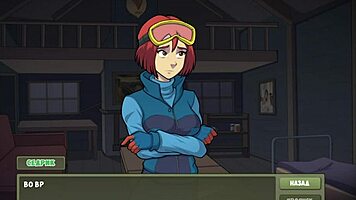 Blonde girlfriend narrates deepthroat and pussy play in witch hunter