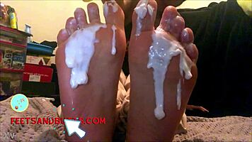 18 year old latina gets foot worship on webcam