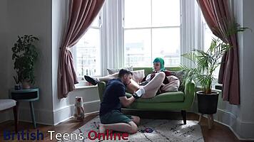 i'm the teacher eating my student's pussy before she swallows my cum