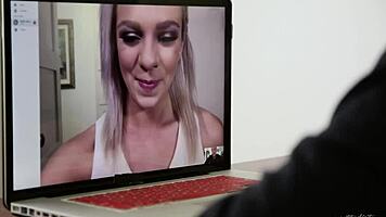 I caught my bf cheating on webcam with Ashley Adams sucking Jessy Jones