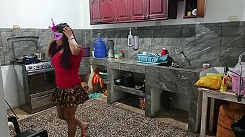Perverted Neighbor EXPOSES Huge Curvy Ass While He's THERE