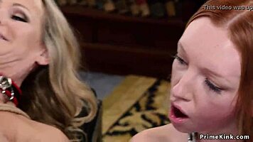 butler anal bangs busty milf and teen with choking and bondage 😈. submission and gagging included.