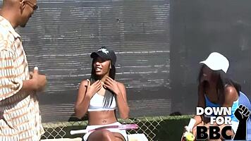 Monica Foster shares BBC with Rane Revere in threesome, riding and doggystyle