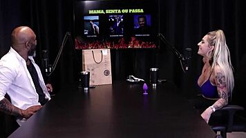 Hey, Julia Fontanelli shows boobs after stressing over anal scene on Sheer Red